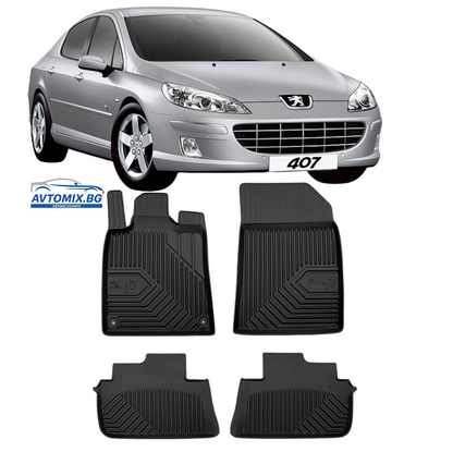 Гумени стелки зa Peugeot  407 от 2004-2011г., Модел No.77
