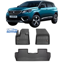 Rubber mats for Peugeot 5008 SUV from 2017 onwards, ProLine 3D