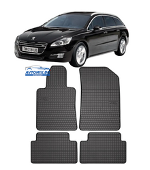 Rubber floor mats for Peugeot 508 from 2010-2018 Frogum