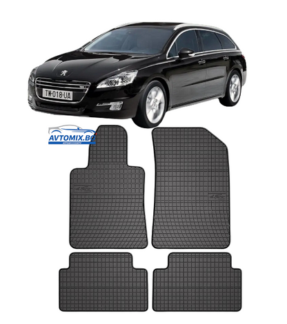Rubber floor mats for Peugeot 508 from 2010-2018 Frogum