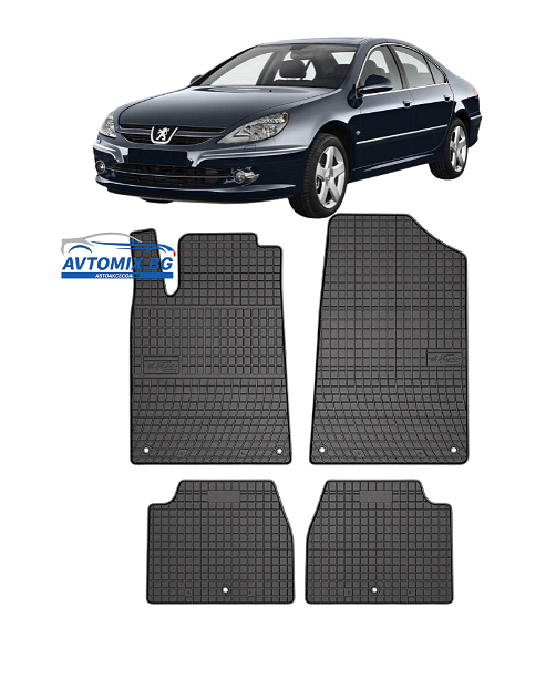 Rubber floor mats for Peugeot 607 from 1999-2010 Frogum