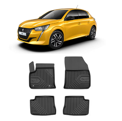 Гумени стелки за Peugeot Е-208 след 2019г, Модел No.77