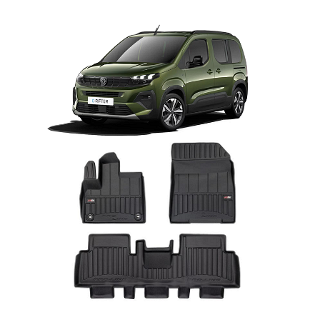 Гумени стелки за Peugeot E-Rifter след 2021г, ProLine 3D