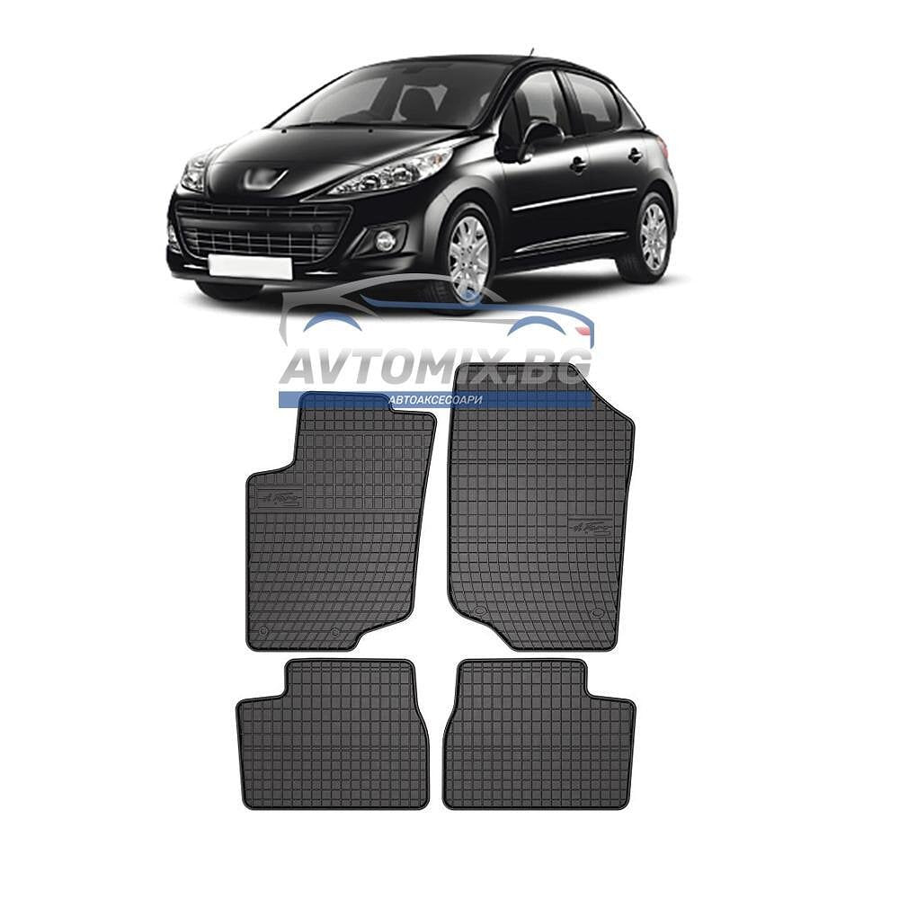 Covorașe de cauciuc pentru Peugeot 207 2006-2012, Frogum