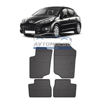 Rubber floor mats for Peugeot 207 2006-2012, Frogum