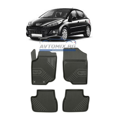 Covorașe din cauciuc pentru Peugeot 207 2006-2012, Model Nr. 77