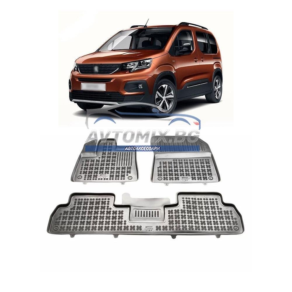 Гумени стелки за Peugeot Rifter след 2018 г., Rezaw Plast
