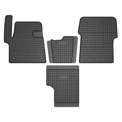 Rubber floor mats for Peugeot Traveller from 2016, 2nd row seats, Frogum