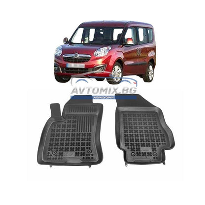 Rubber floor mats for Opel Combo 2011-2018, Rezaw Plast