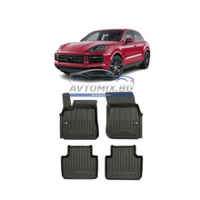 Rubber floor mats for Porsche Cayenne from 2017 onwards, ProLine 3D