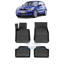 Rubber floor mats for BMW 1 Series E81, E87, F20, F21 2004-2019, ProLine 3D