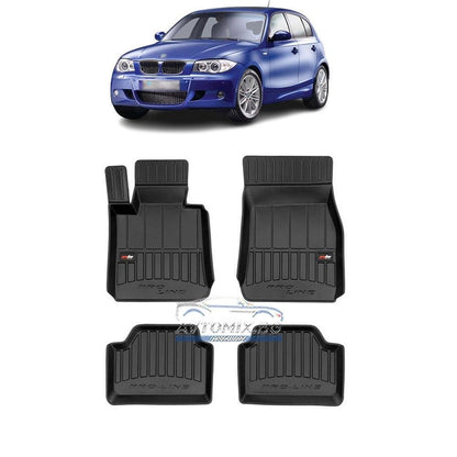 Rubber floor mats for BMW 1 Series E81, E87, F20, F21 2004-2019, ProLine 3D