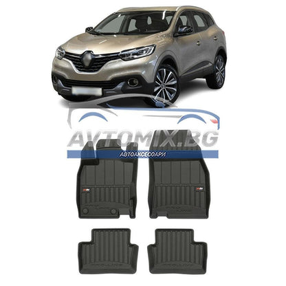 Гумени стелки зa Renault Kadjar след 2015 г., ProLine 3D