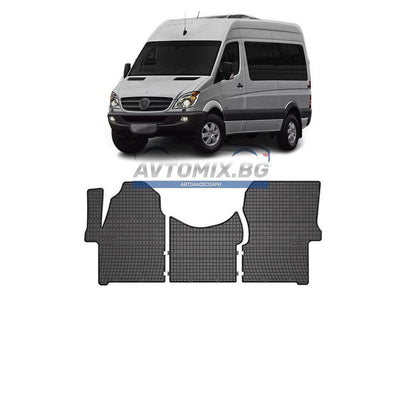 Rubber floor mats for Mercedes Sprinter 2006-2018, Frogum