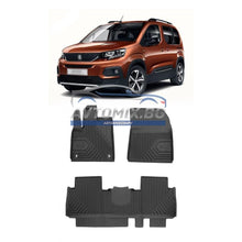 Rubber floor mats for Peugeot Rifter from 2018 onwards, Model No.77