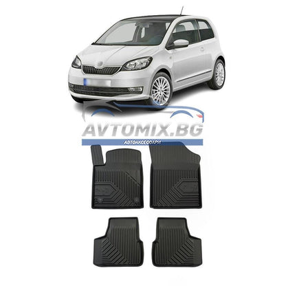 Covorașe de cauciuc pentru Skoda Citigo 2011-2019, Model Nr. 77