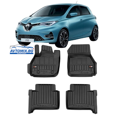 Rubber floor mats for Renault Zoe from 2012-2024 ProLine 3D