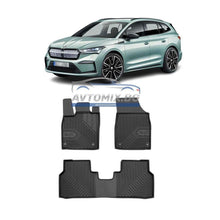 Rubber floor mats for Skoda Enyaq from 2020 onwards, Model No.77