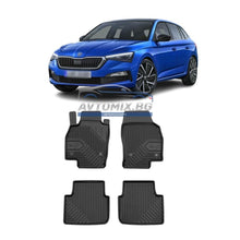 Rubber floor mats for Skoda Scala after 2019, Model No.77