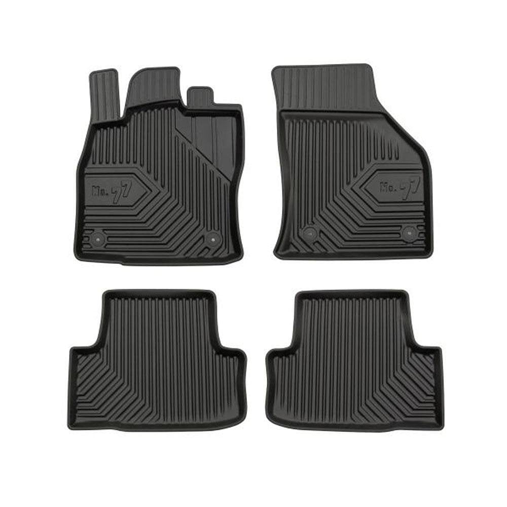 Rubber floor mats for Skoda Karoq after 2017, Model No. 77