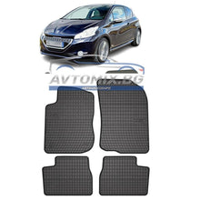 Rubber floor mats for Peugeot 208 2012-2019, Frogum