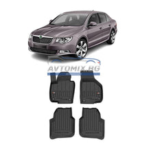 Rubber floor mats for Skoda Superb 2008-2015, ProLine 3D