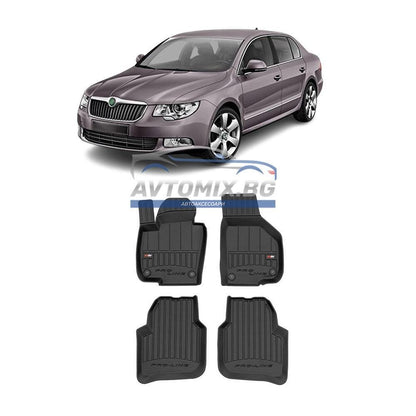 Гумени стелки зa Skoda Superb 2008-2015 г., ProLine 3D
