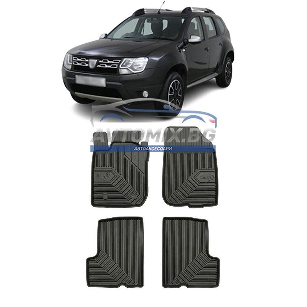 Гумени стелки зa Dacia Duster 2010-2018 г.,  Модел No.77