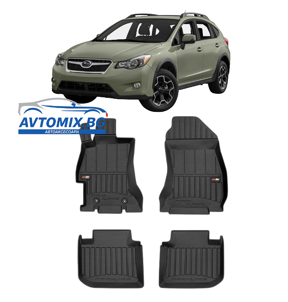 Гумени стелки зa Subaru XV от 2011-2017 г., ProLine 3D