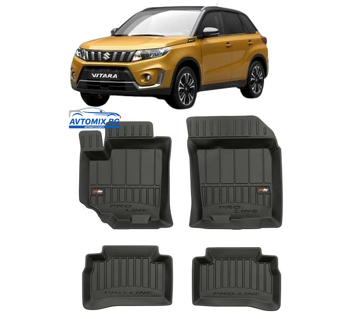 Гумени стелки зa Suzuki Vitara от 2015-2018г., ProLine 3D