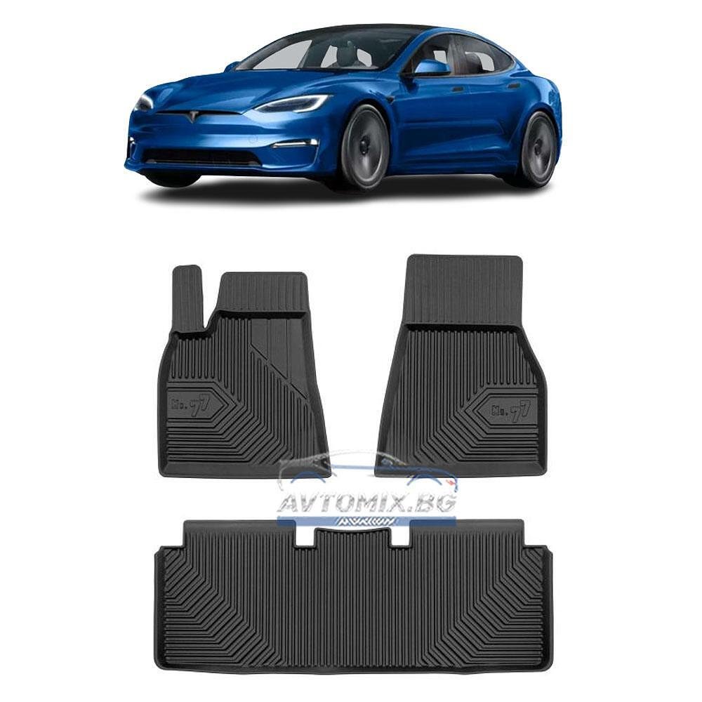 Гумени стелки за Tesla Model S 2012-2021 г., Модел No.77