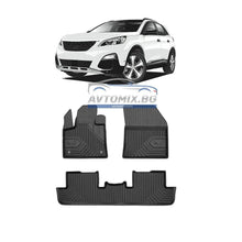 Rubber floor mats for Peugeot 3008 2016-2023, Model No.77