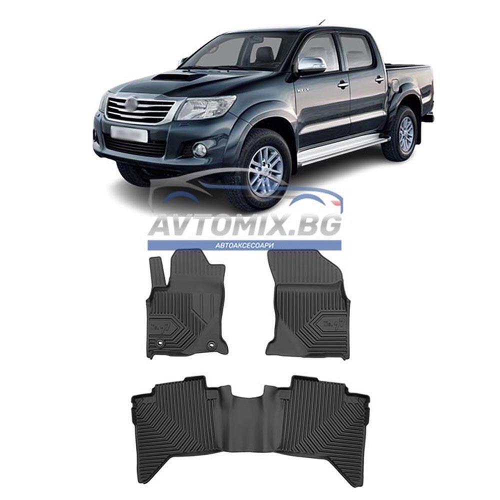 Гумени стелки зa Toyota Hilux Pickup след 2015 г., Модел No.77