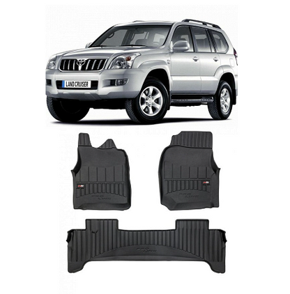 Covorașe de cauciuc pentru Toyota Land Cruiser 100 din 1998-2007, ProLine 3D