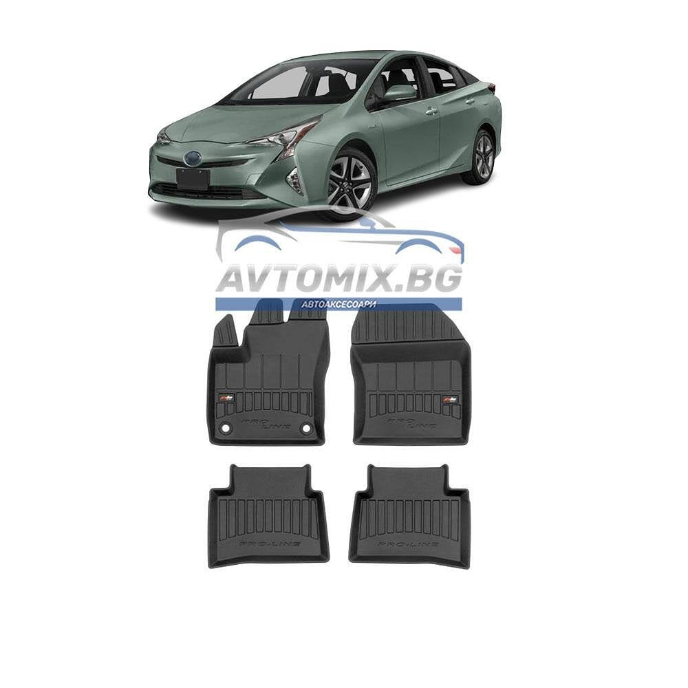 Гумени стелки зa Toyota Prius 2016-2022 г, ProLine 3D