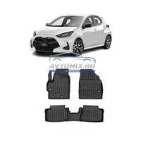 Гумени стелки зa Toyota Yaris след 2020 г., ProLine 3D