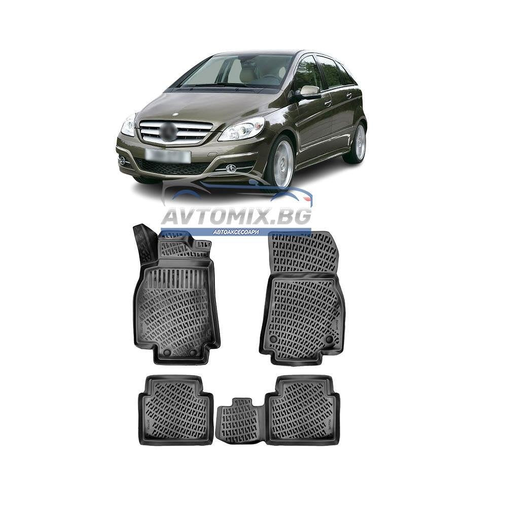 Covorașe de cauciuc pentru Mercedes B class W245 2005-2011, RizLine
