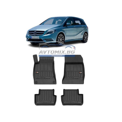 Rubber floor mats for Mercedes B class W246 2011-2018, ProLine 3D