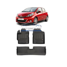 Гумени стелки зa Toyota Yaris 2011-2020 г., ProLine 3D