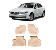 Covorașe de cauciuc pentru VOLVO S80 II (2006-2016) / V70 III / XC70 II (2007-2016) - tip tavă, bej