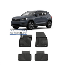 Rubber floor mats for Volvo XC40 after 2017, Model No.77