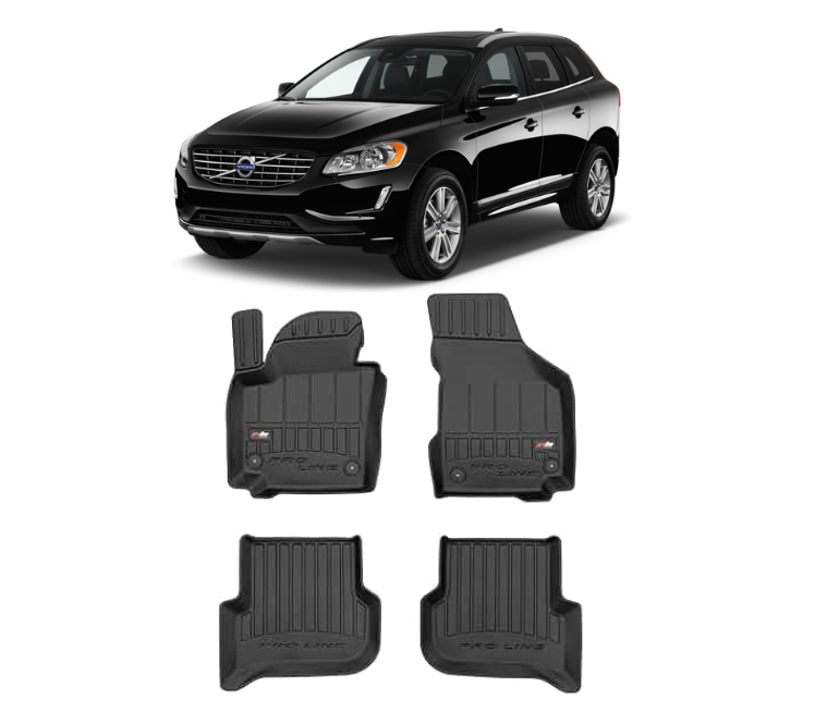 Гумени стелки за Volvo XC60 след 2017г, ProLine 3D