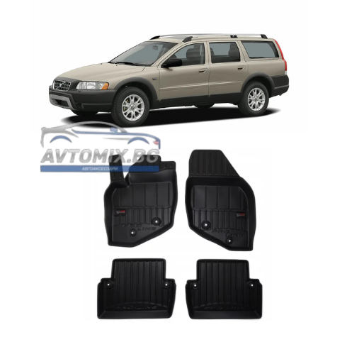 Гумени стелки за Volvo XC70 от 2000-2007г, ProLine 3D