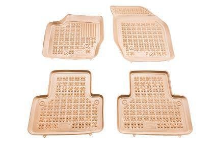 Rubber floor mats for VOLVO XC90 (2002-2014) - beige tray type
