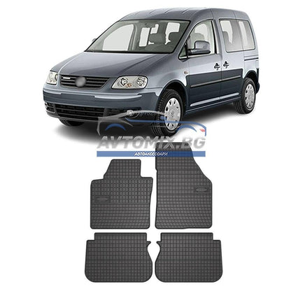 Covorașe din cauciuc pentru VW Caddy, modelul de pasageri, după 2004, Frogum