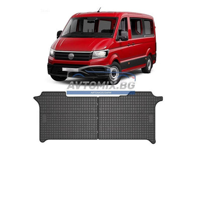 Rubber mats for VW Crafter 2016-2024, 2nd row seats, Frogum