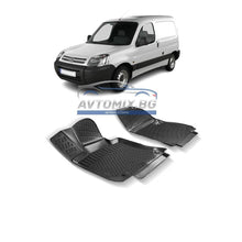 Rubber mats for Citroen Berlingo 1996-2008, RizLine