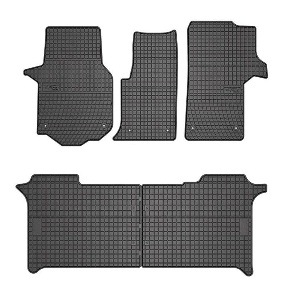 Rubber floor mats for VW Crafter 2016-2024, Frogum