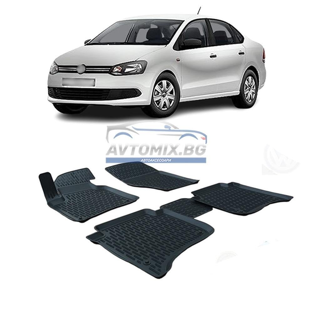 Covorașe de cauciuc pentru VW Polo hatchback 2009-2017, 3D-PXM-VW-18