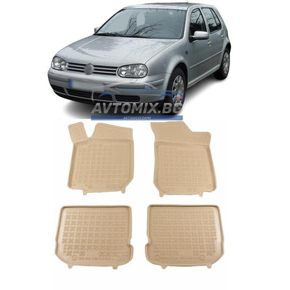 Гумени стелки за VW Golf 4 1997-2010 г., Rezaw Plast